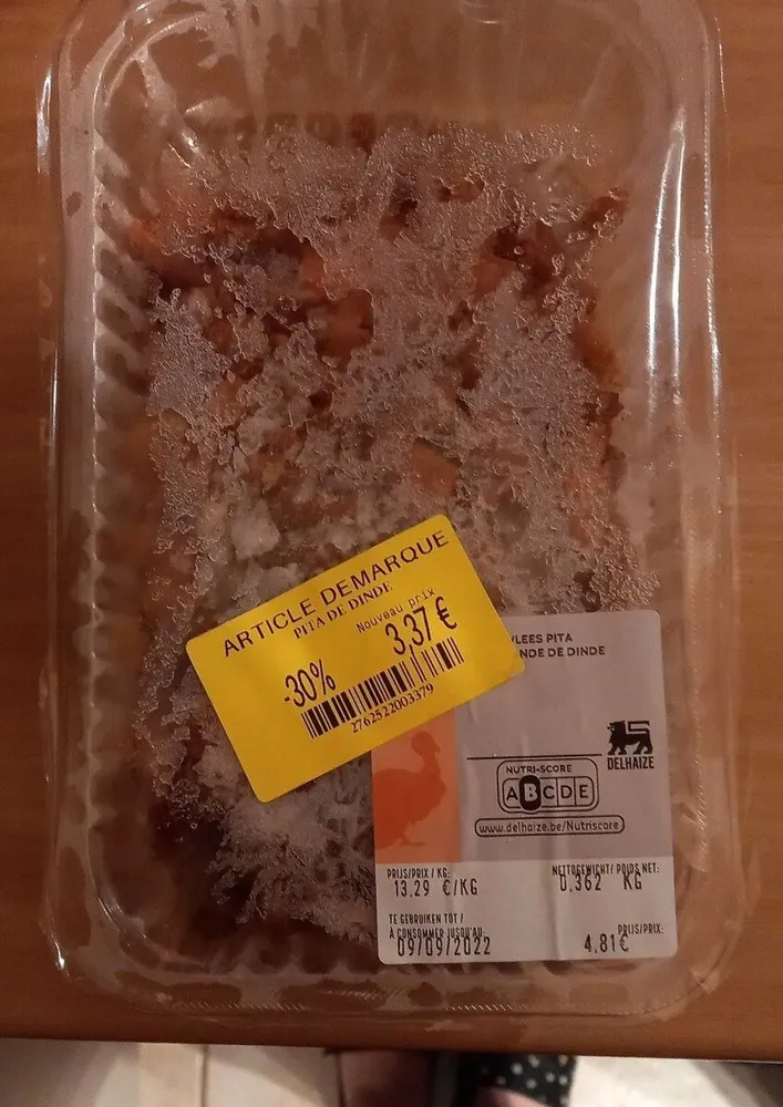 Pita de viande de dinde