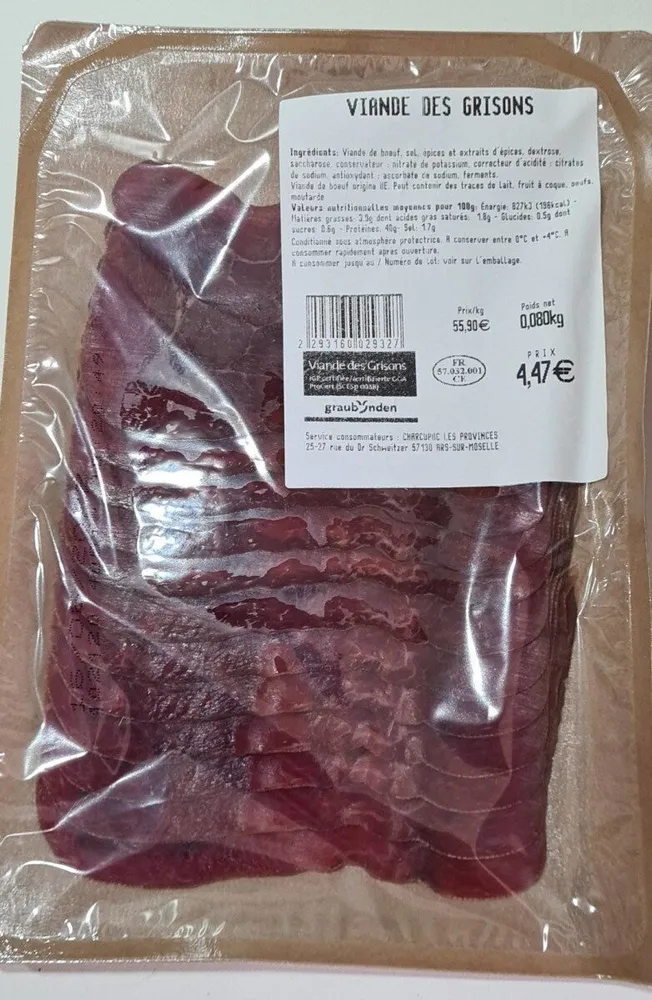Viande des grisons