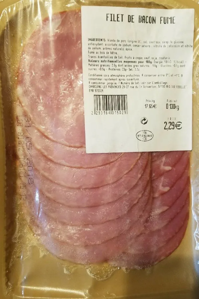 Filet de Bacon fumé