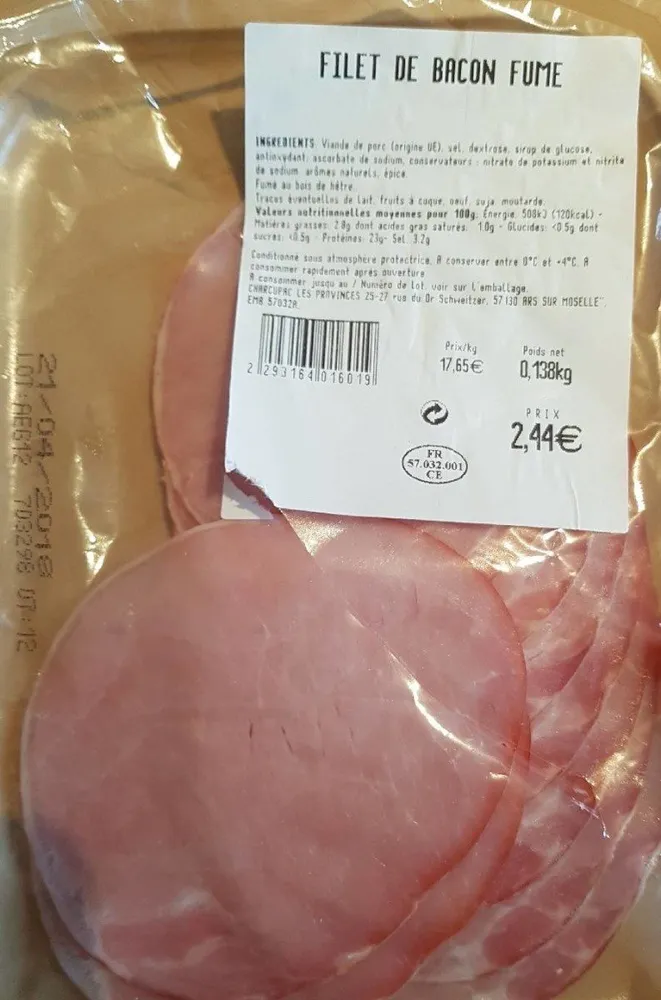 Filet de Bacon Fumé Super U