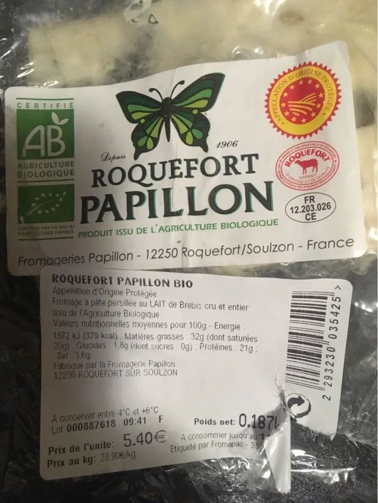 Roquefort Papillon Bio