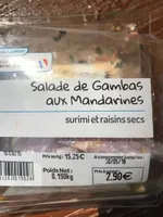 Salade de gambas aux mandarines