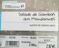 Salade de Gambas aux Mandarines