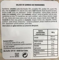 Salade de gambas aux mandarines