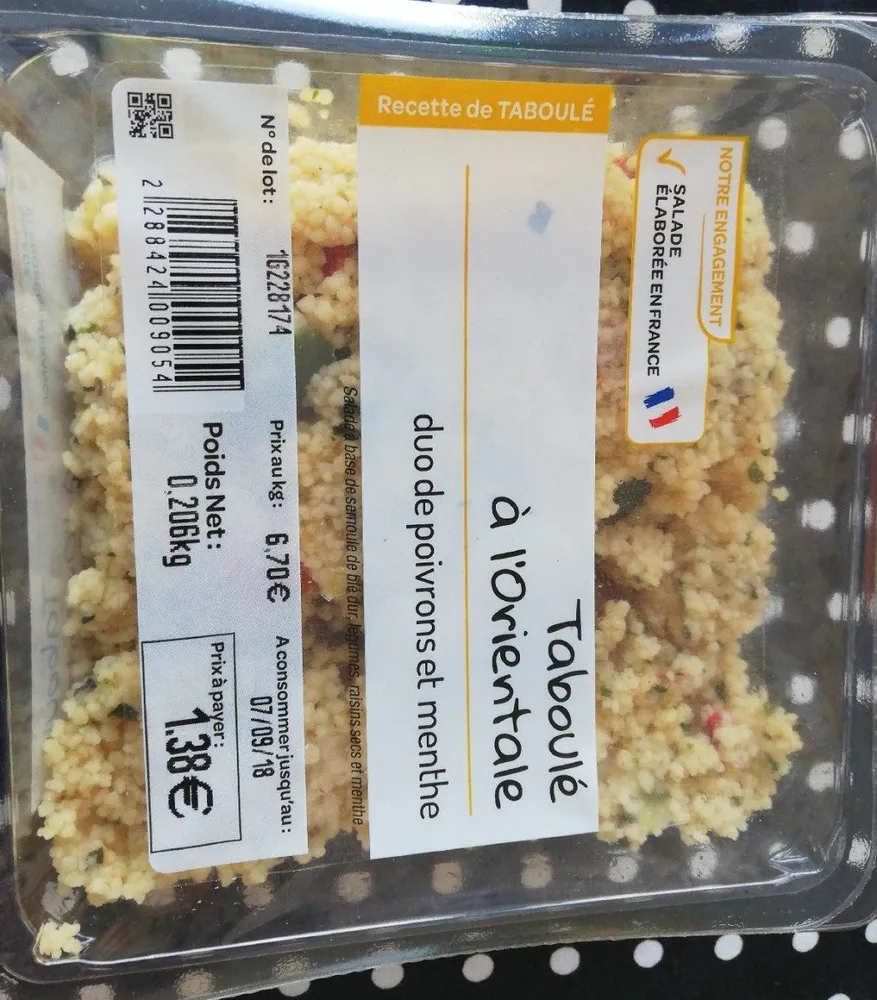 Taboulé à l'orientale
