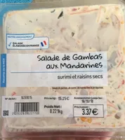 Salade gambas et mandarine