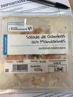 Salade de gambas aux mandarines