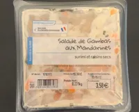 Salade de gambas aux mandarines