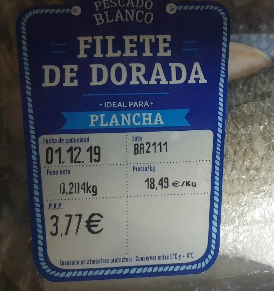 Filete de dorada