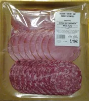 Assortiment de charcuterie Rosette Jambon sec Bacon fume