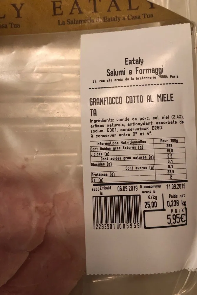 Granfiocco cotto al miele