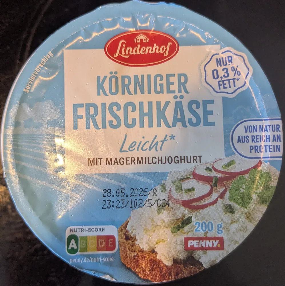 Körniger Frischkäse light