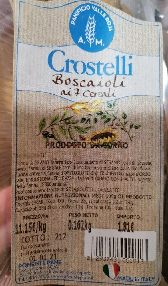 Crostelli boscaioli ai 7 cereali
