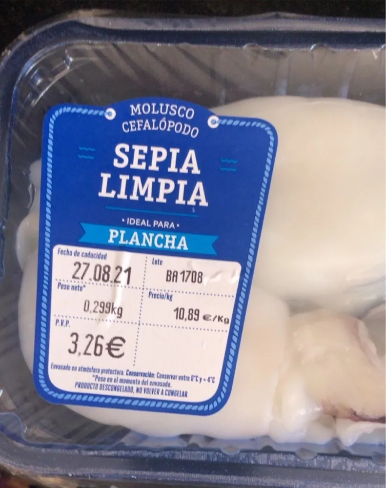 sepia limpia