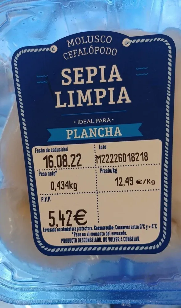 Sepia limpia