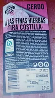 Cerdo a las finas hierbas Tira costilla