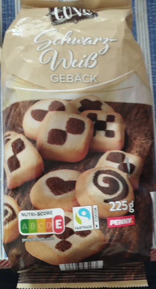 Schwarz-Weiss-Gebäck