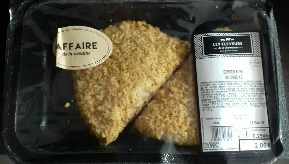 Cordon bleu de dinde