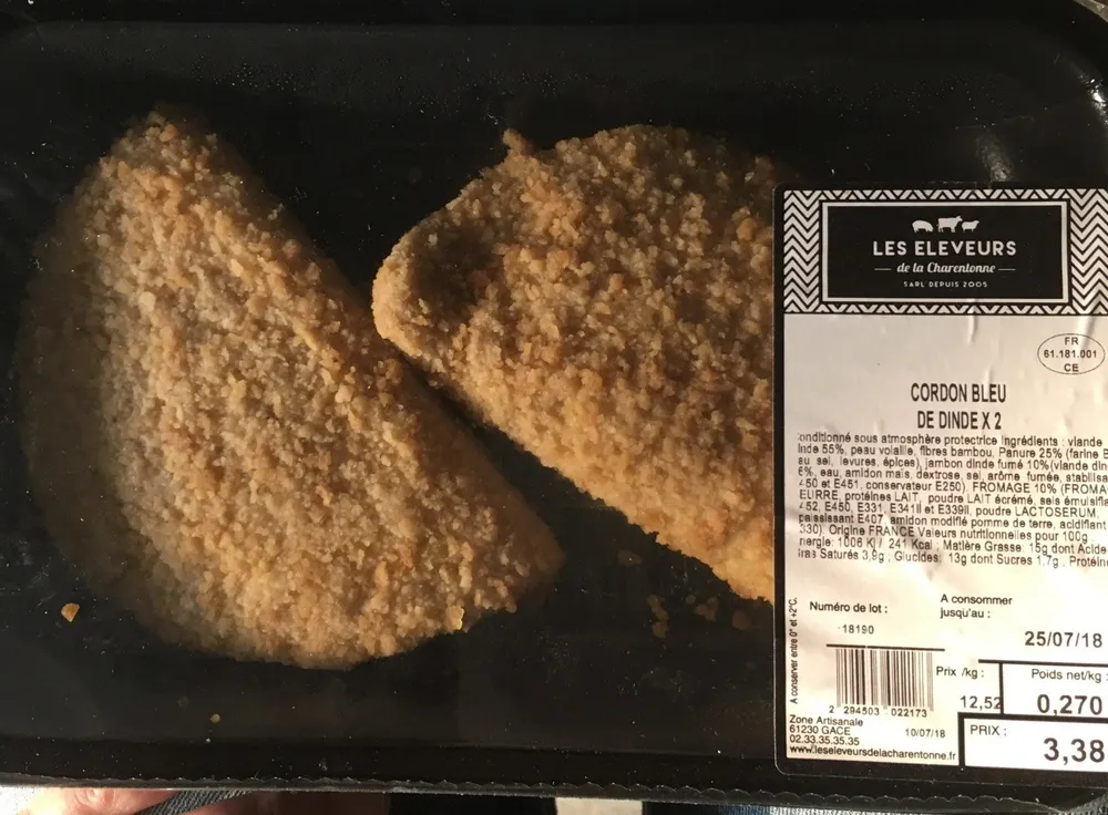 Cordon bleu de dinde