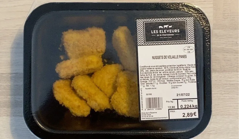 Nuggets de volaille panés