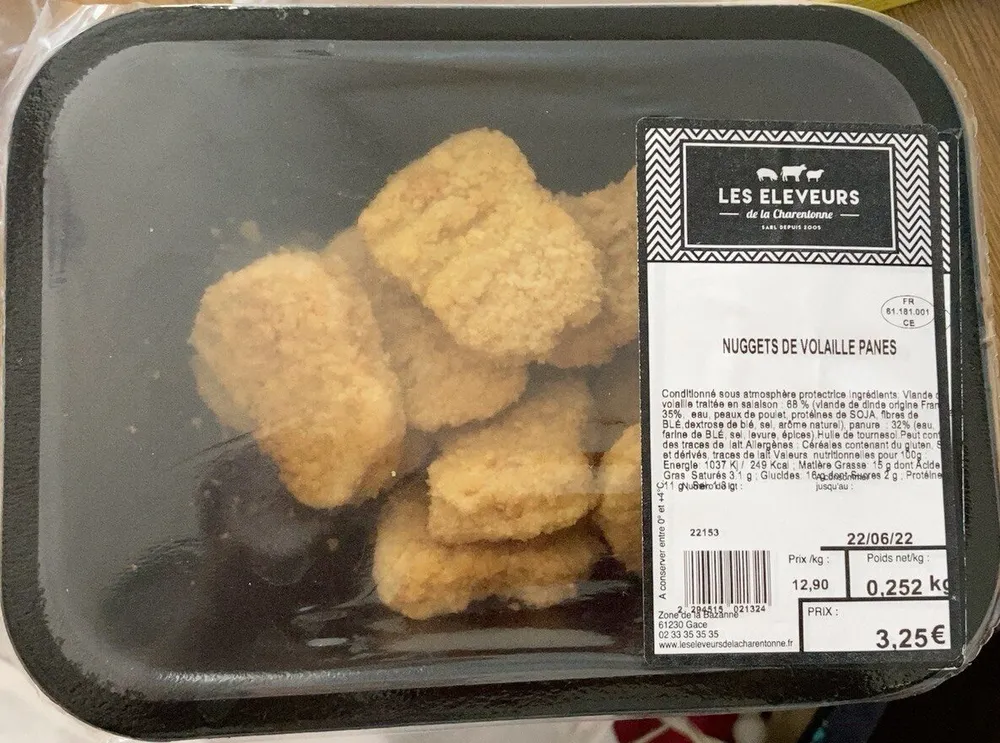 Nuggets de volaille panés