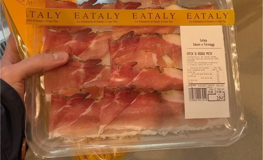 Speck di asiago meta