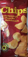 Kartoffelchips mit Paprikageschmack
