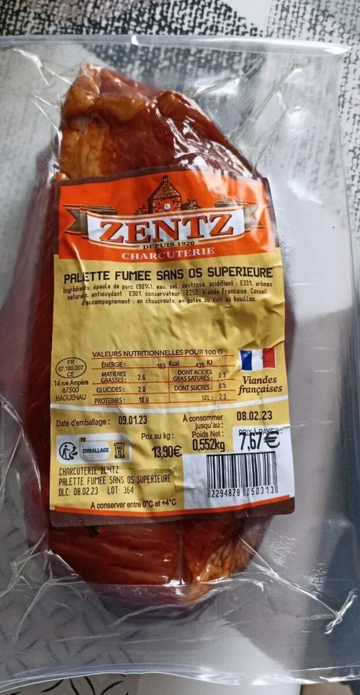 Palette fumée