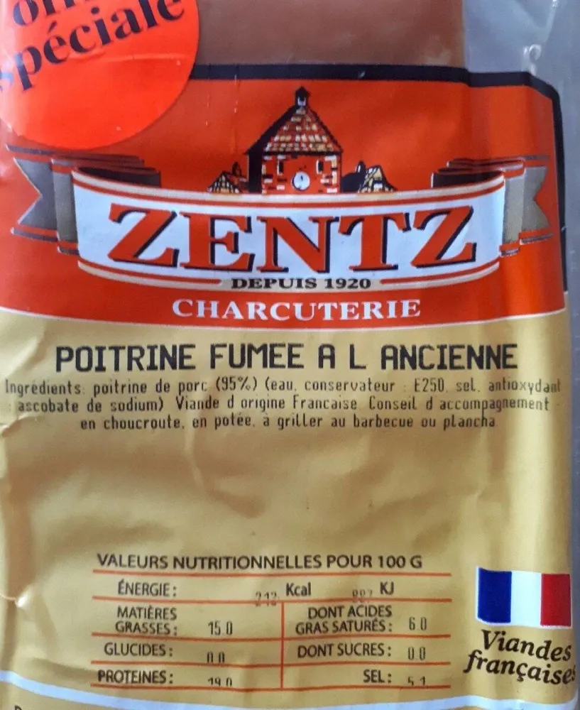 Poitrine fumee à l'ancienne
