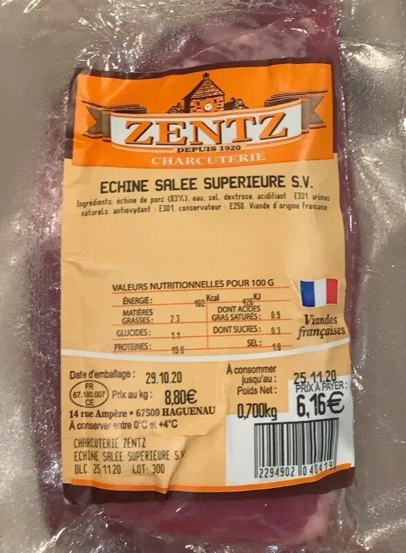 Echine salee superieure S.V.