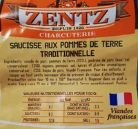 Saucisse aux pommes de terre