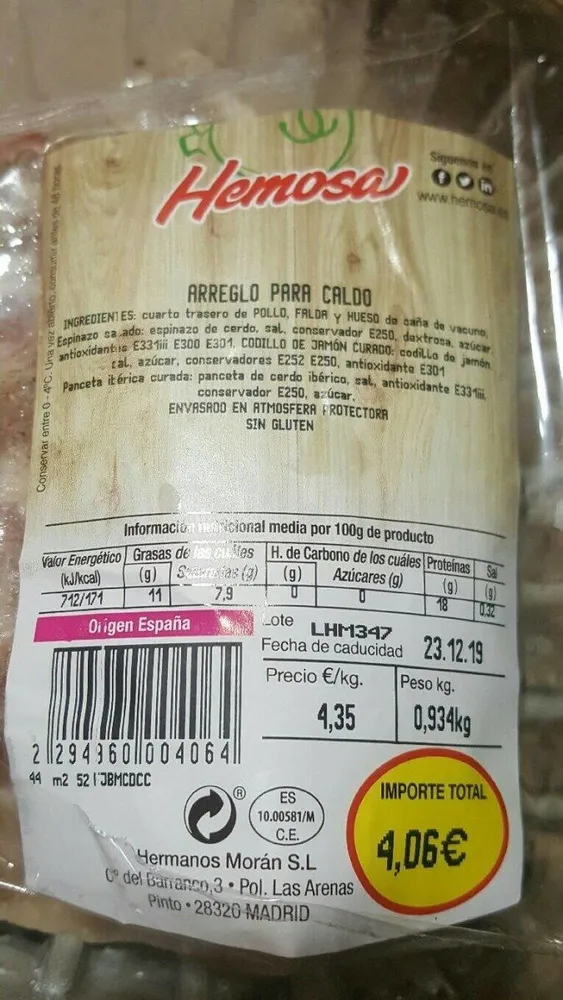 Arreglo para caldo