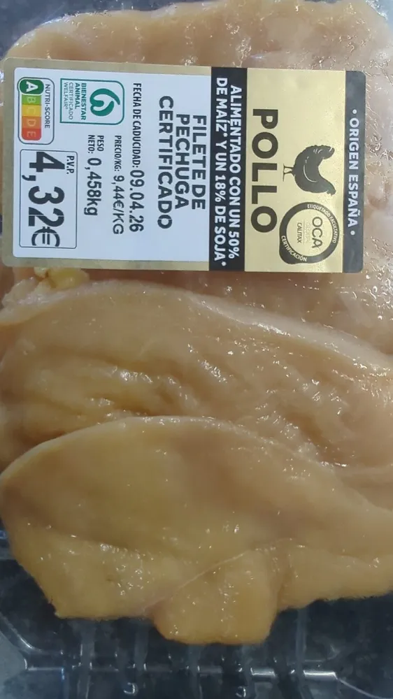 Filete De Pechuga De Pollo Certificado
