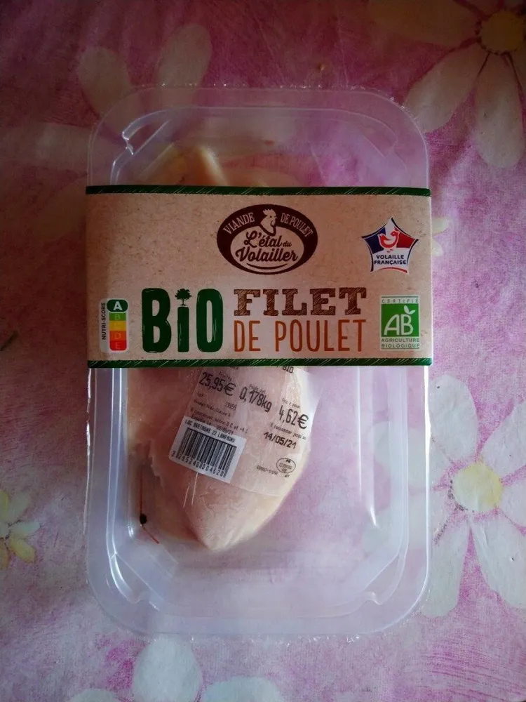 Filet de poulet bio