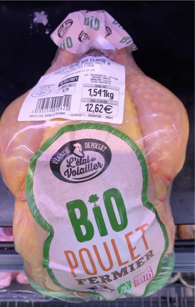 Poulet bio fermier