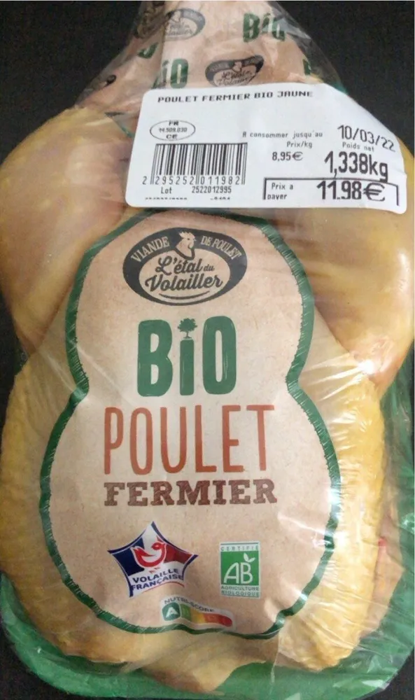 Bio poulet fermier
