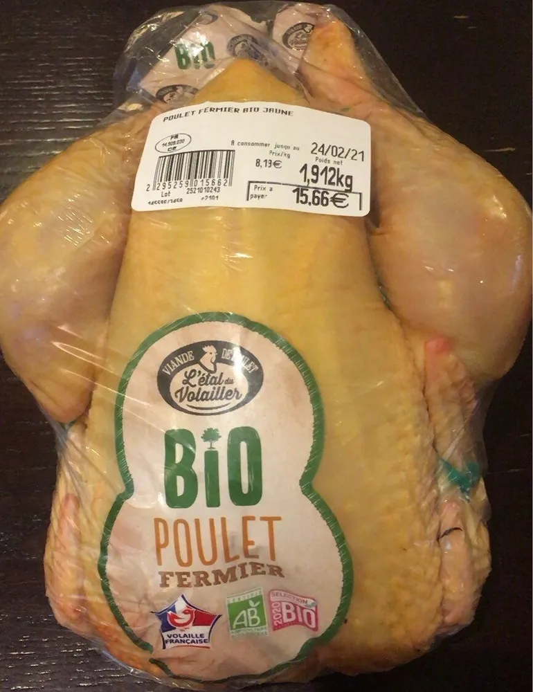 Poulet fermier Bio