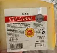 Queso de oveja idiazabal qurado