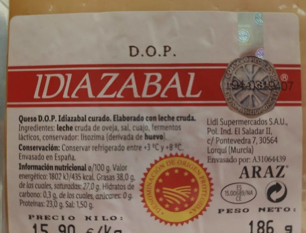 D.O.P. IDIAZABAL