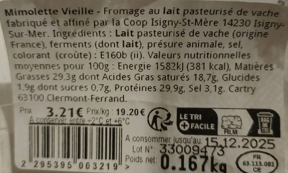 Mimolette vieille