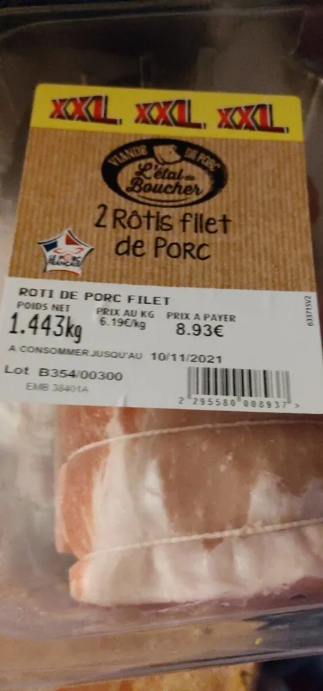 Rôti de filet de porc