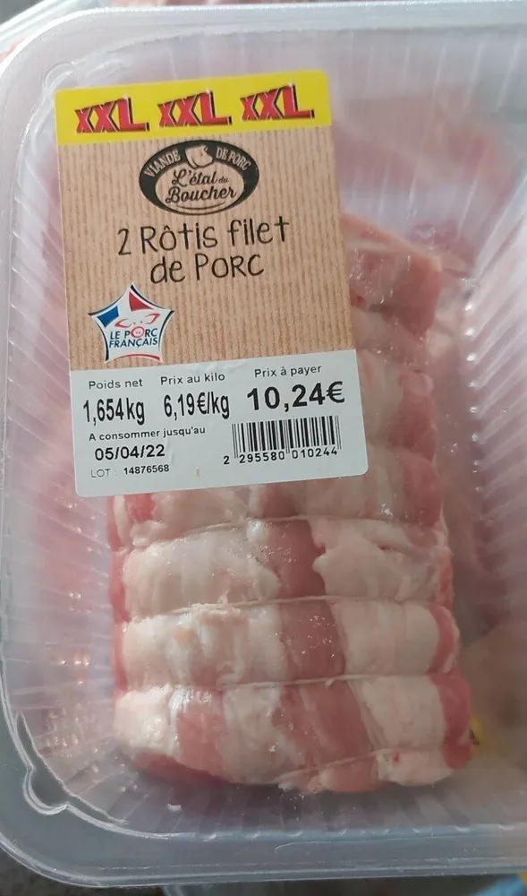 Rôtis filet de porc