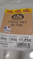 2 rôtis de porc