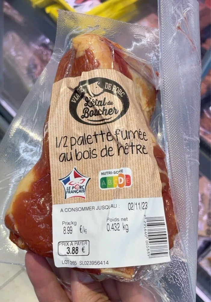Palette fumée au bois de hêtre