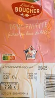 Demie palette avec os fumée au bois de hêtre