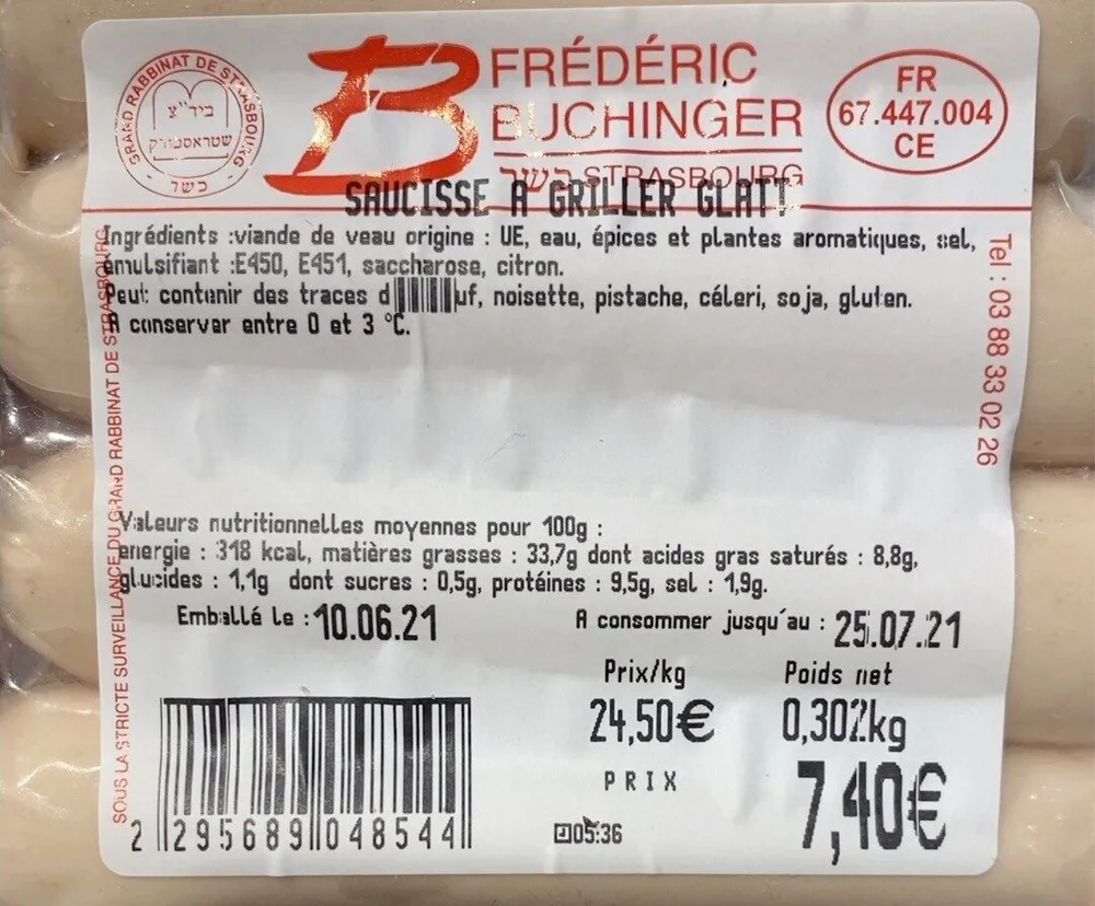 Saucisse a griller
