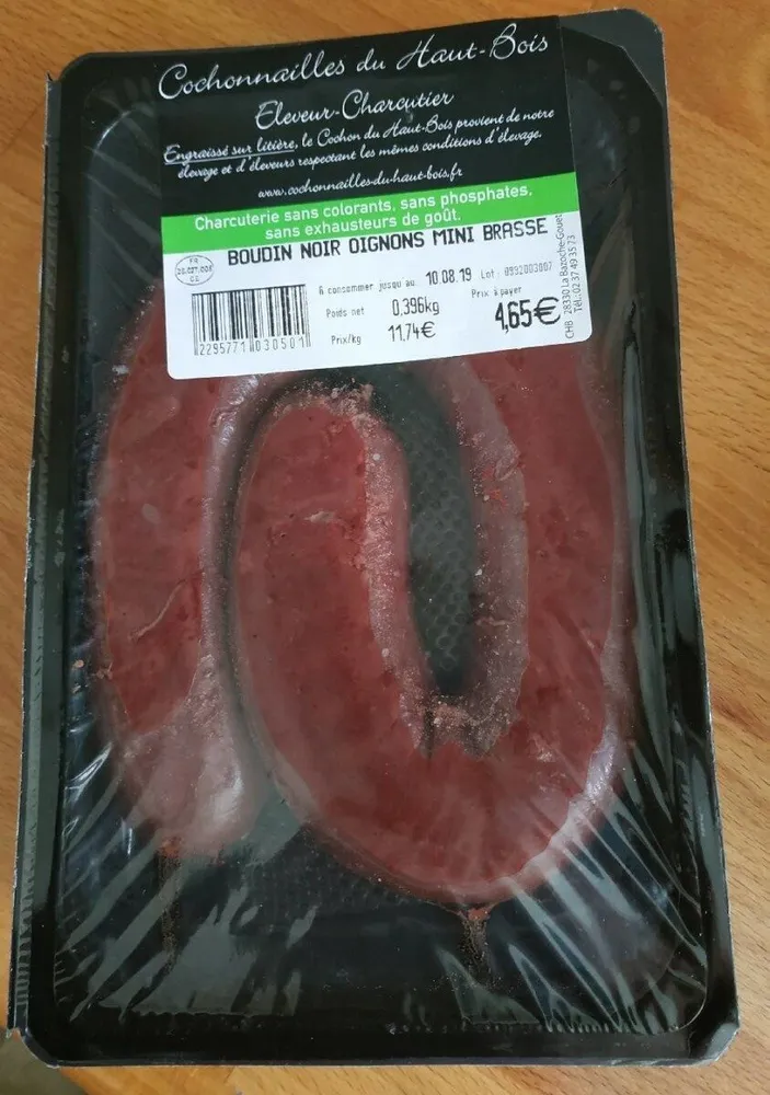 Boudin noir oignons mini brasse