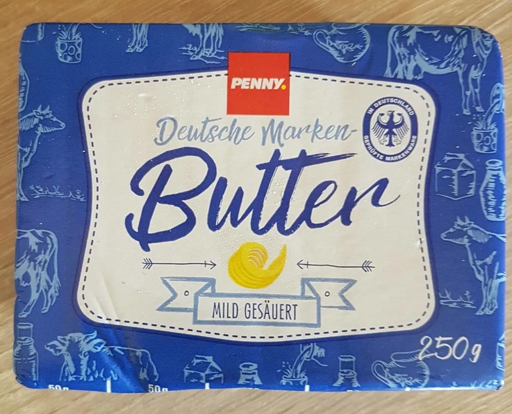 Deutsche Marken Butter Mild Gesäuert