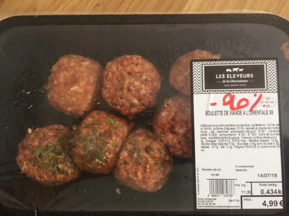 Boulette viande orientale