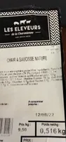 Chair à saucisse nature